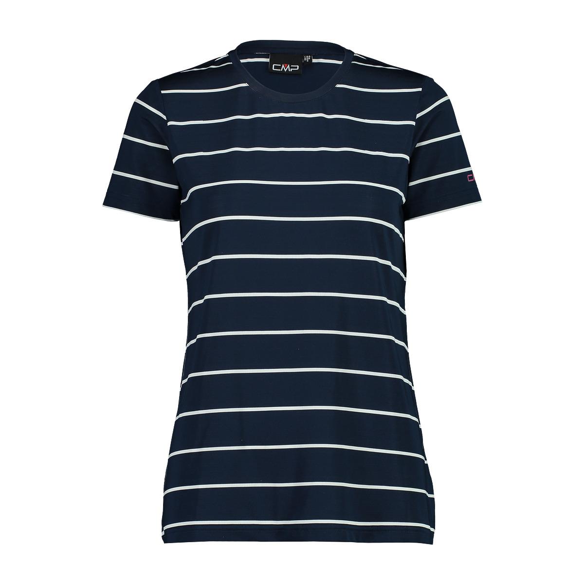 8057153931561 - Gestreiftes Rundhals-T-Shirt für Frauen CMP