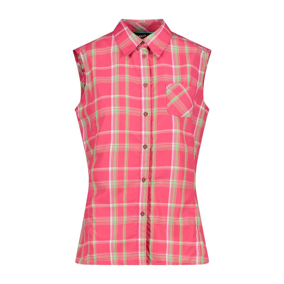 8057153968376 - Ärmellose Damenbluse kariert CMP