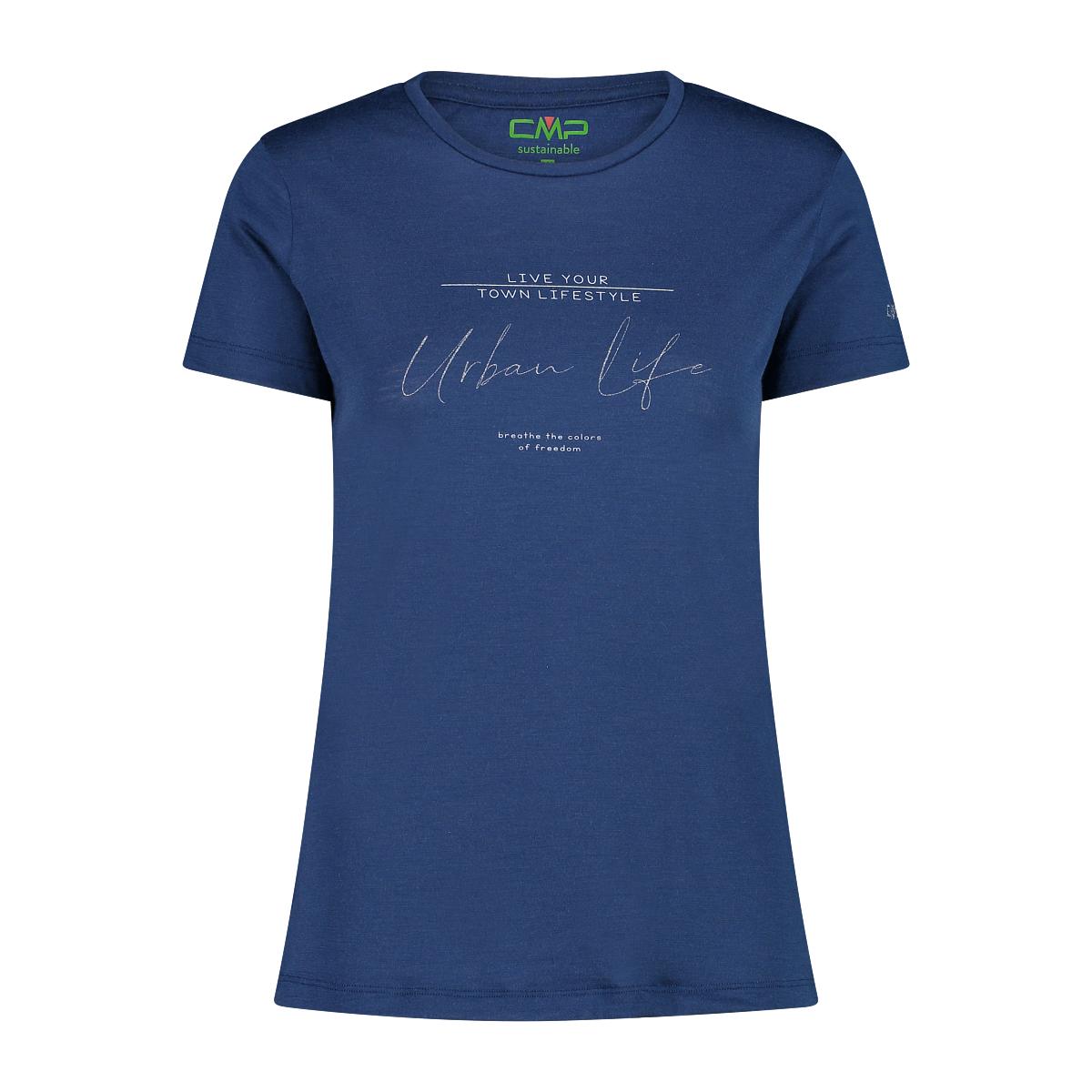 8059342100970 - Rundhals T-Shirt aus Merinowolle für Damen CMP