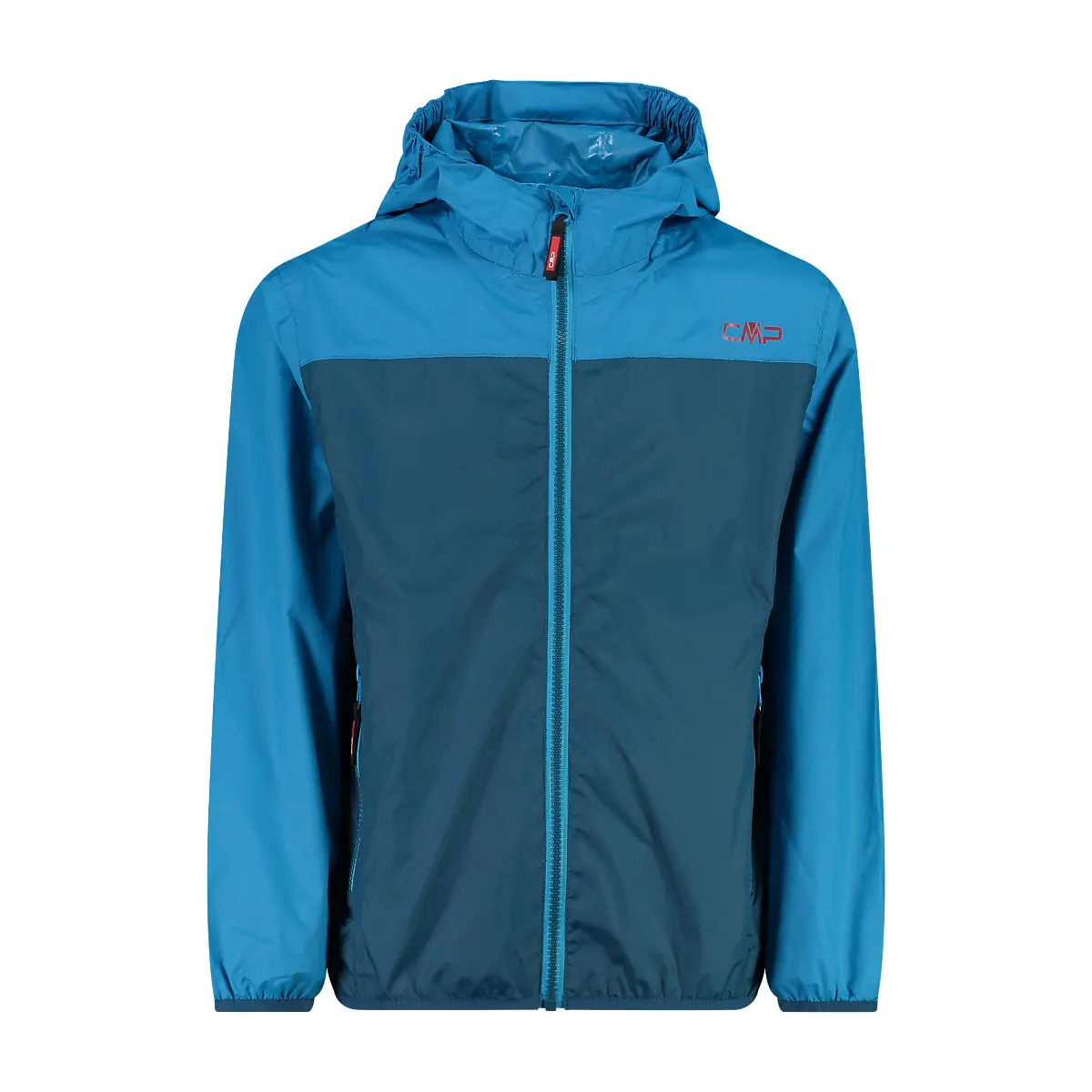 Cmp Boys Bleu Waterproof Hooded Jacket For Children