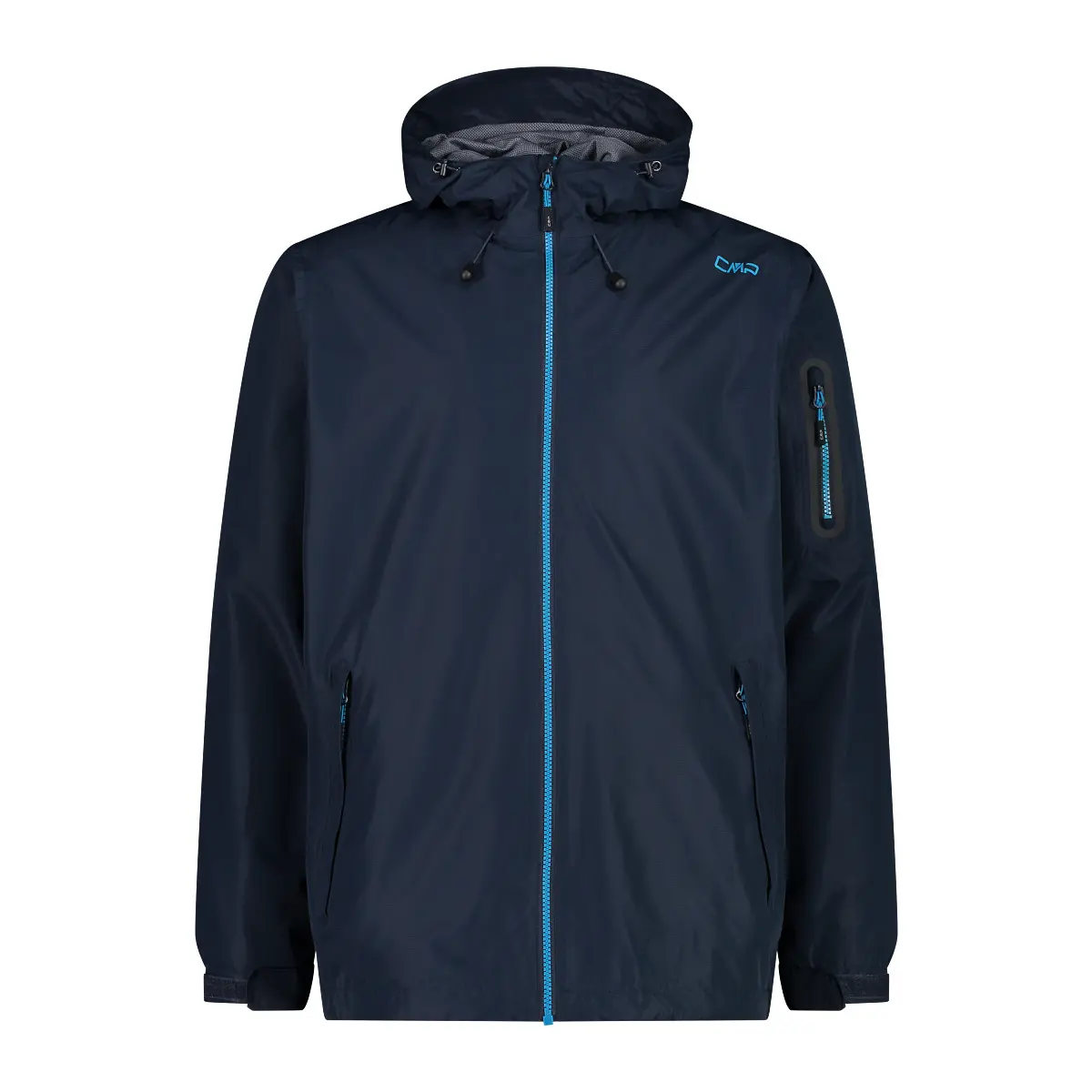 Cmp Men's Bleu Waterproof Hooded Jacket