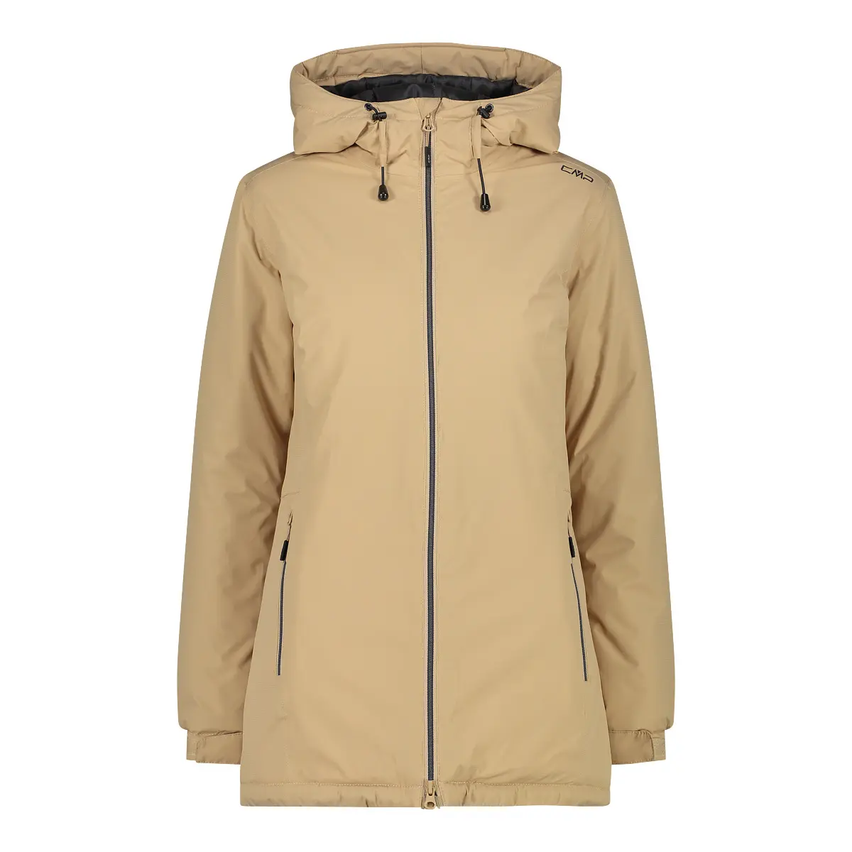 Cmp Women's Beige Ripstop Hoodie