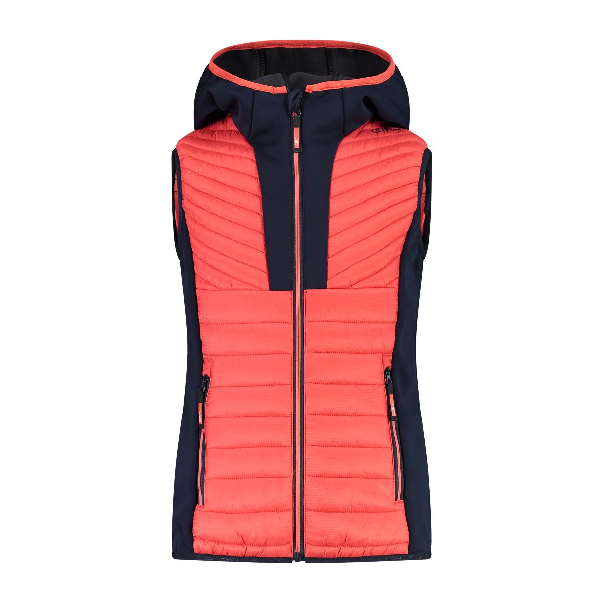 8059342531194 - Kinder Hybrid Hoodie Weste (Größe 128 rot)