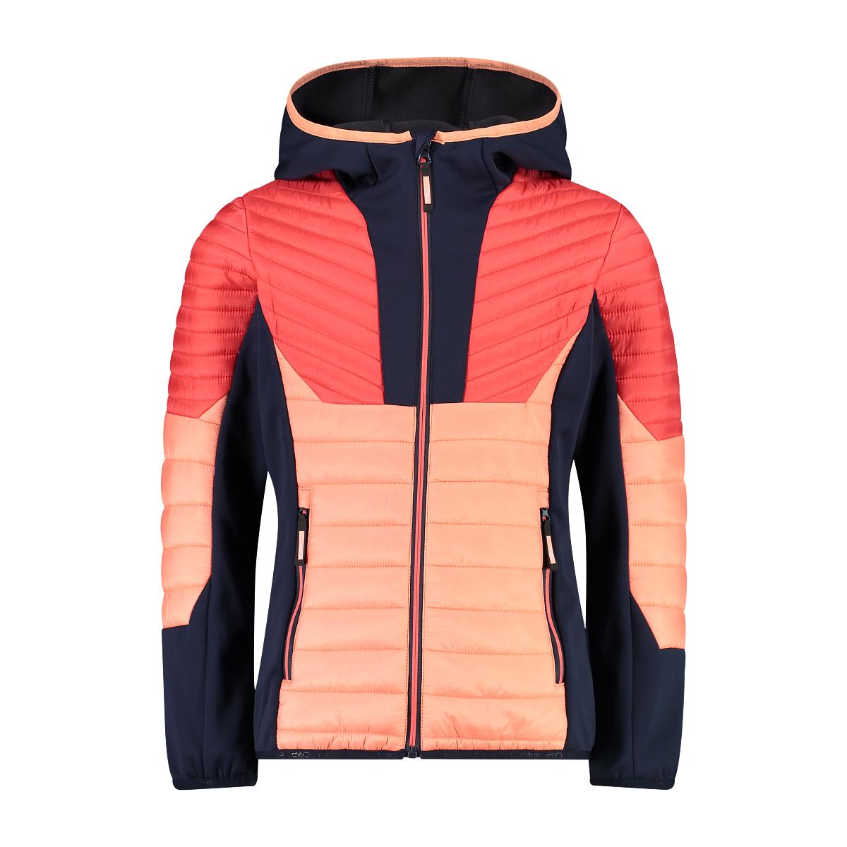 8059342532122 - Kinder Hybrid Hoodie Jacke (Größe 98 orange)