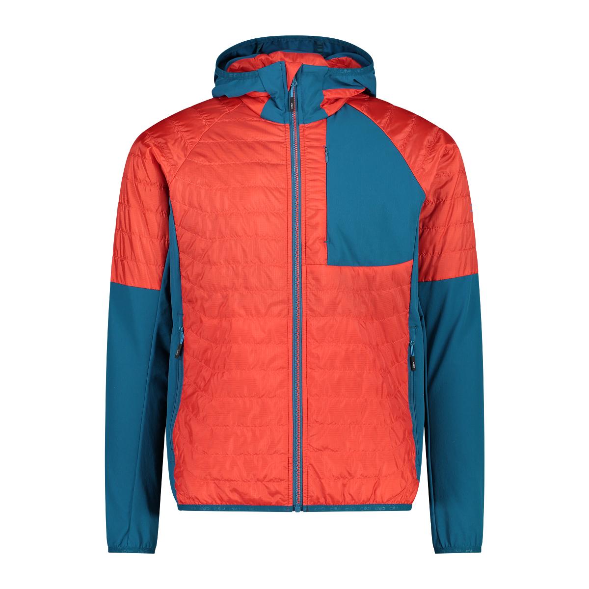 8057153952948 - Herren Hybrid Hoodie Jacke (Größe L rot) 8057153952948 - Herren Hybrid Hoodie Jacke (Größe L rot)