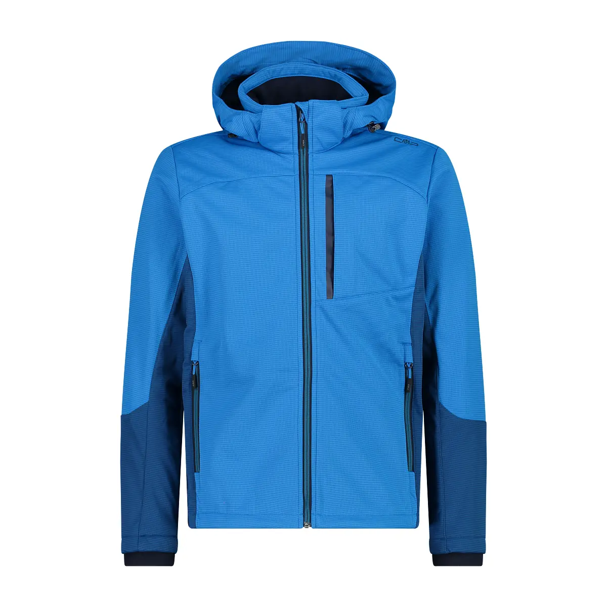 Cmp Men's Bleu Ripstop Softshell Hoodie