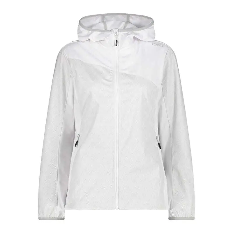 Cmp Mujer Blanc Chaqueta Impermeable Con Capucha Para