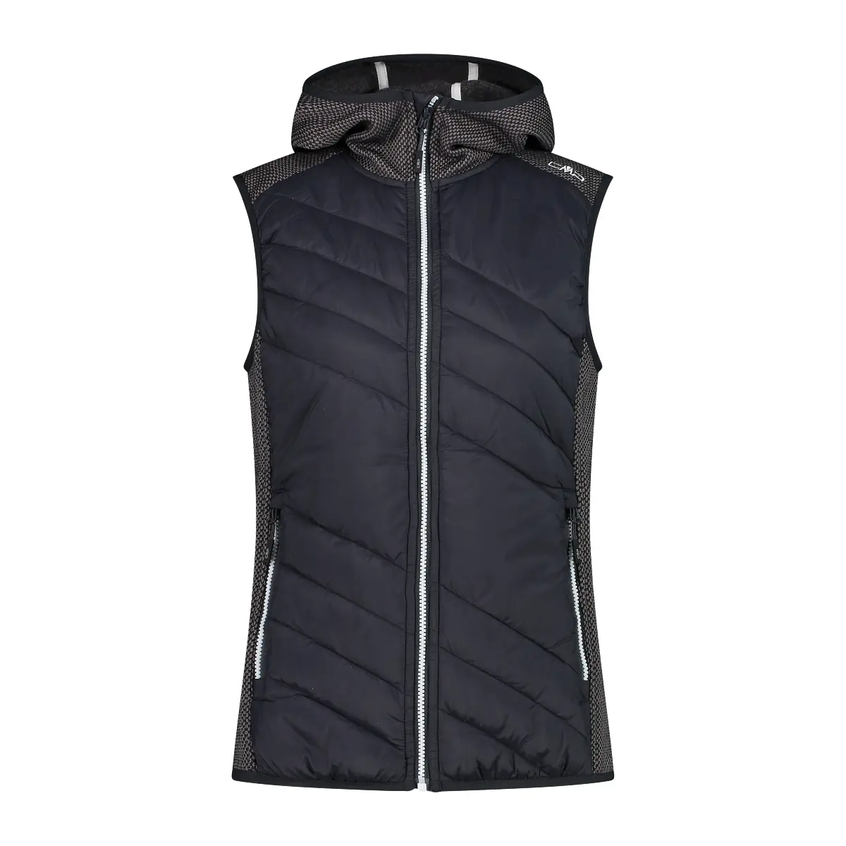 Women's hybrid hoodie vest CMP