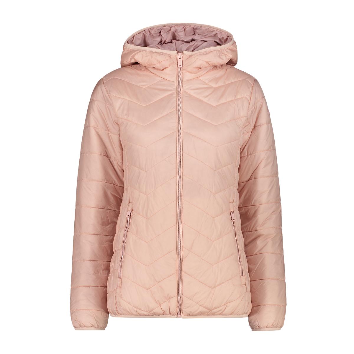 8058949401237 - Damen Steppjacke mit Kapuze und diagonalen Nähten CMP