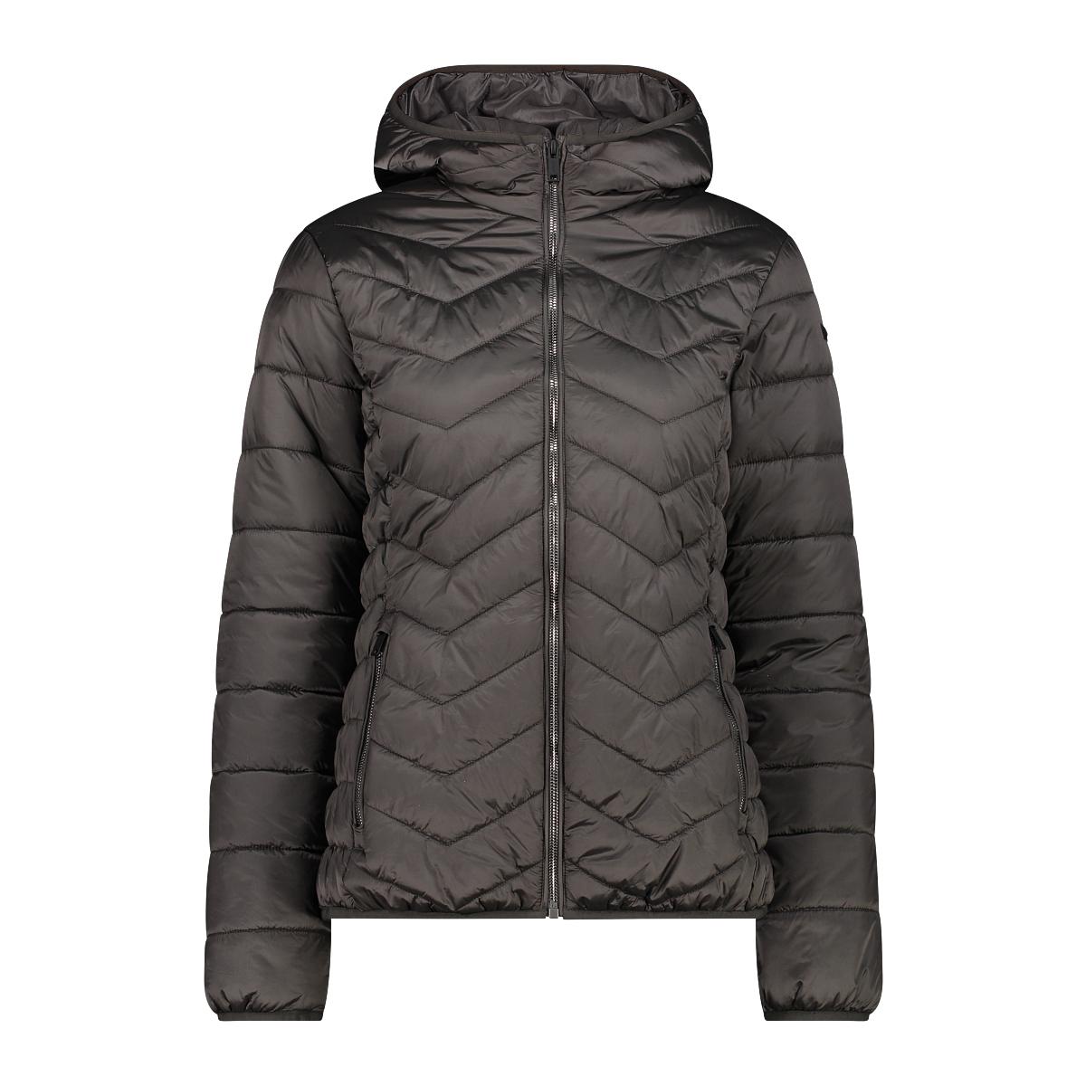 8058949222863 - Damen Steppjacke mit Kapuze und diagonalen Nähten CMP
