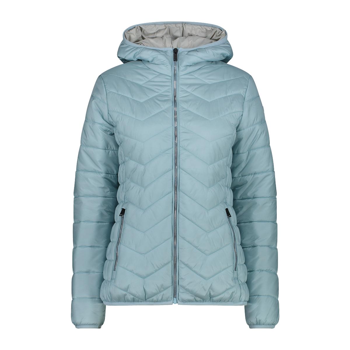 8058949222993 - Damen Steppjacke mit Kapuze und diagonalen Nähten CMP