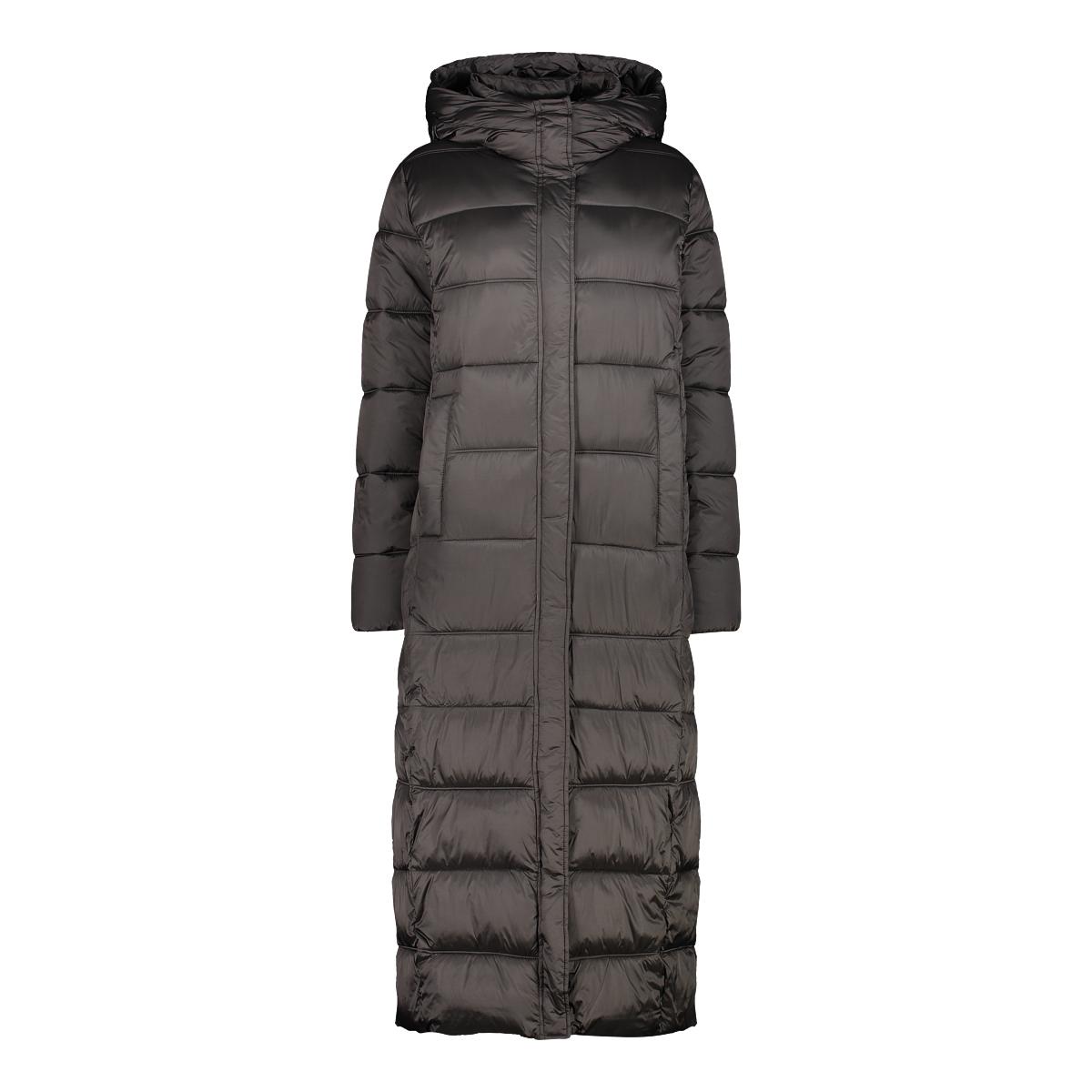 8058949223532 - Lange glänzende Kapuzenjacke für Damen CMP