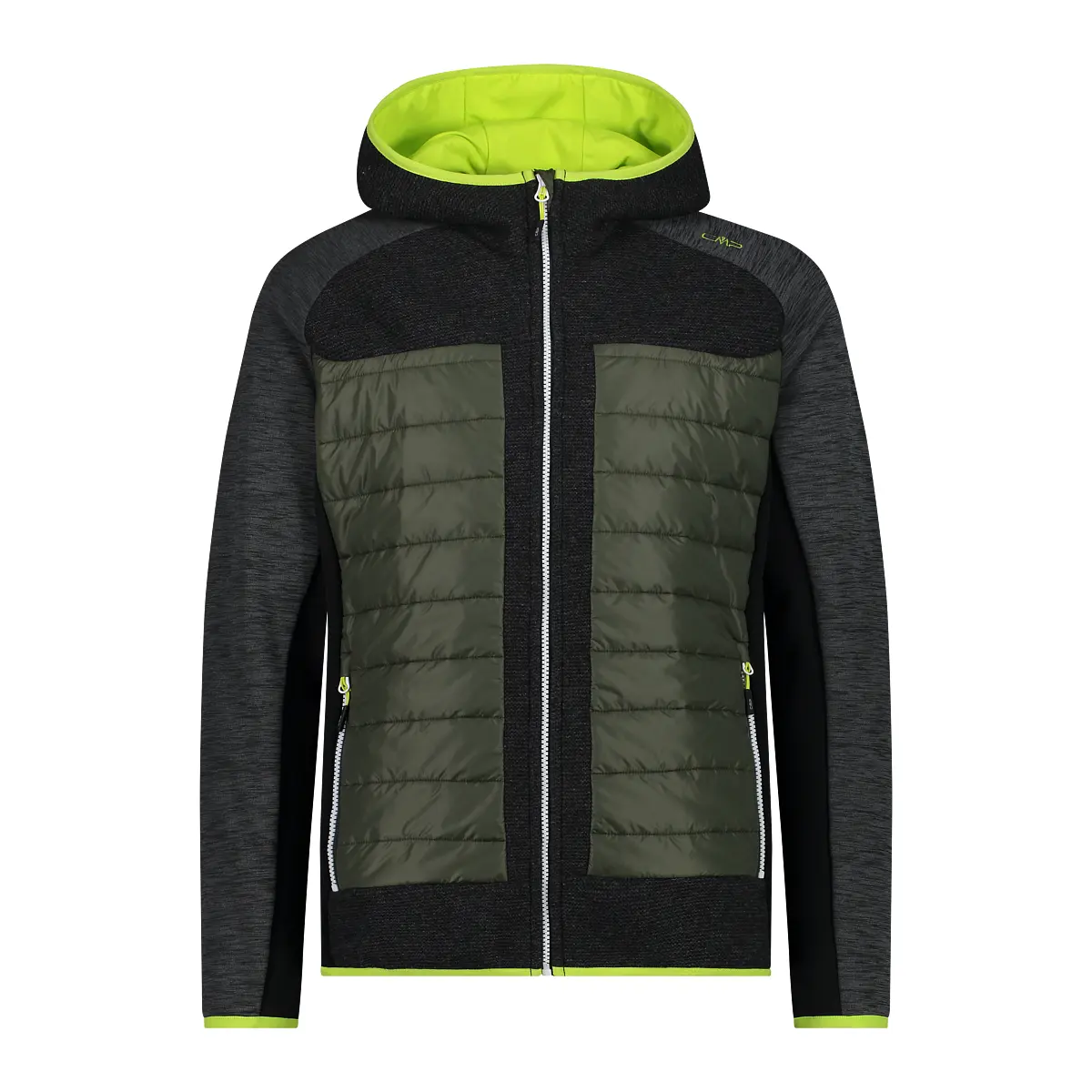 Cmp Men's Gris Hybrid Hoodie Fleece