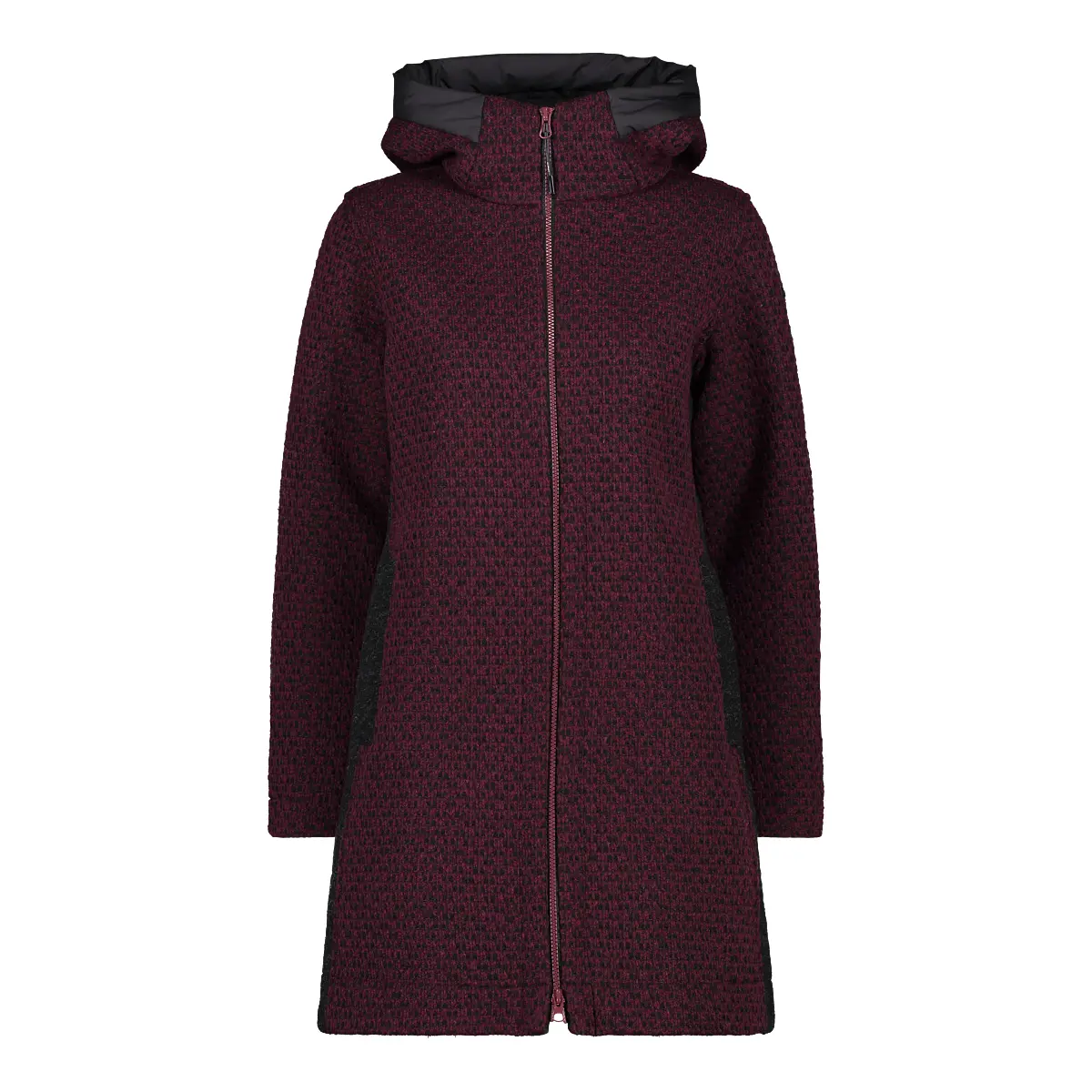 Cmp Women's Rouge ’S Hooded Wooltech Coat