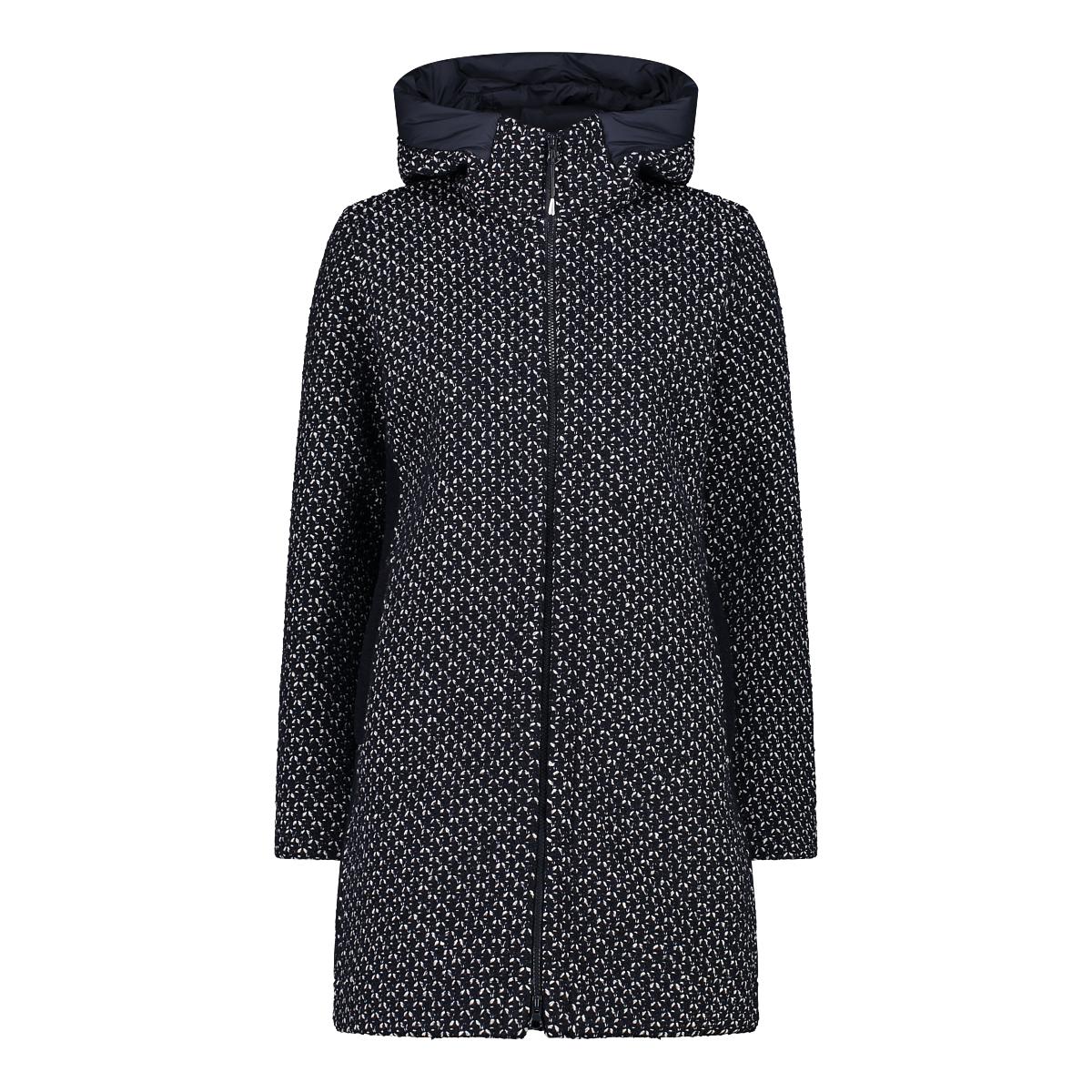 Cappotto con cappuccio wooltech donna CMP