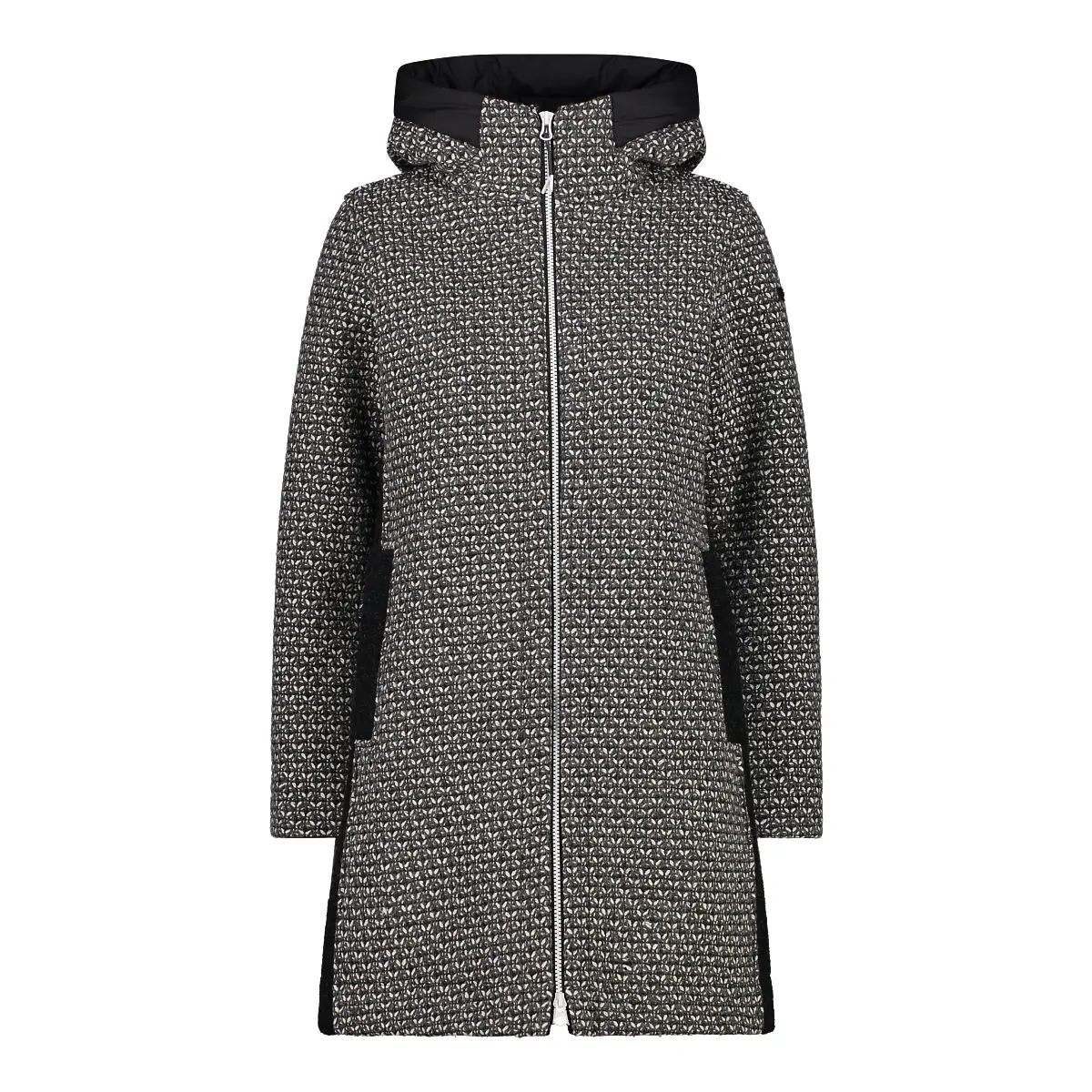 Cmp Women's Gris ’S Hooded Wooltech Coat