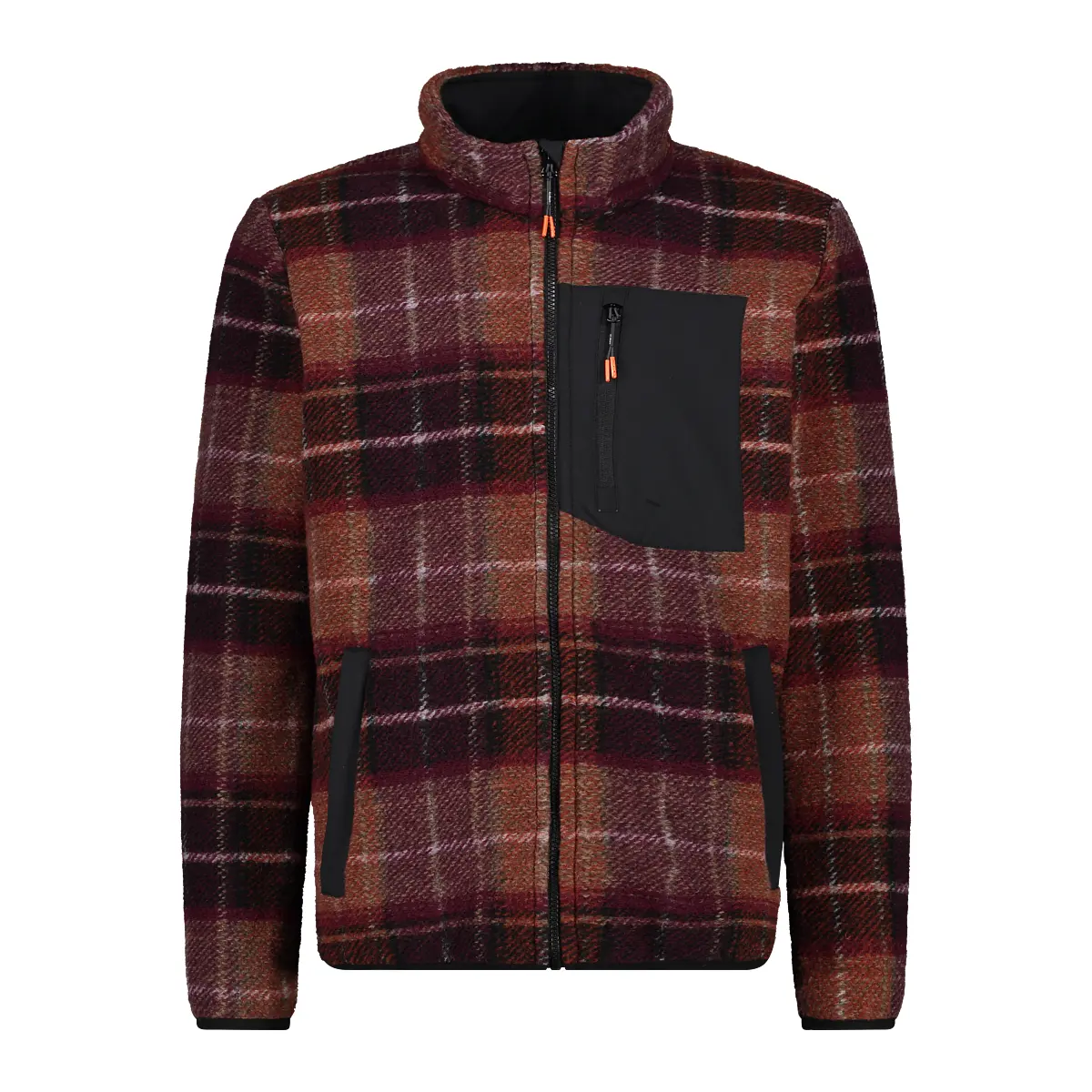 Cmp Men's Orange Wooltech Jacket