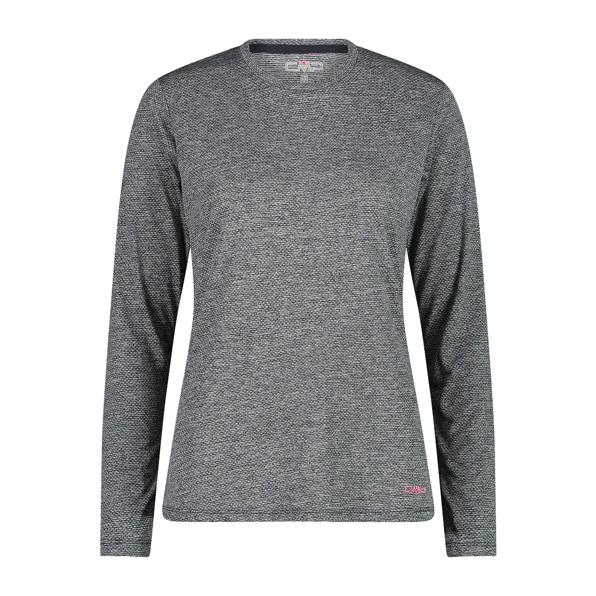 Cmp Mujer Gris Camiseta De Manga Larga Para