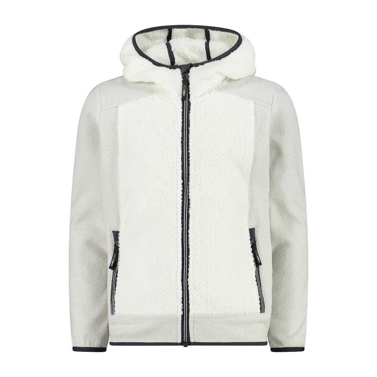 Cmp Girls Blanc 'S Hooded Fleece Highloft