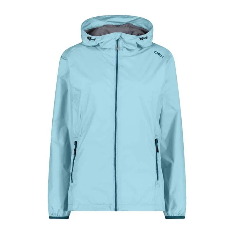 Cmp Women's Bleu Waterproof Hooded Jacket