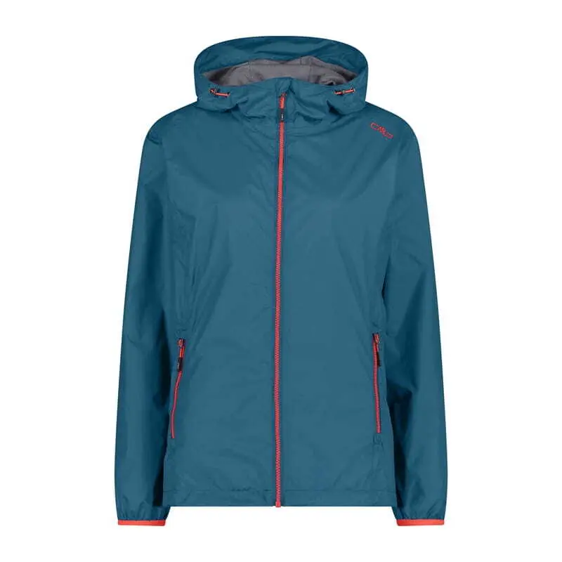 Cmp Women's Bleu Waterproof Hooded Jacket