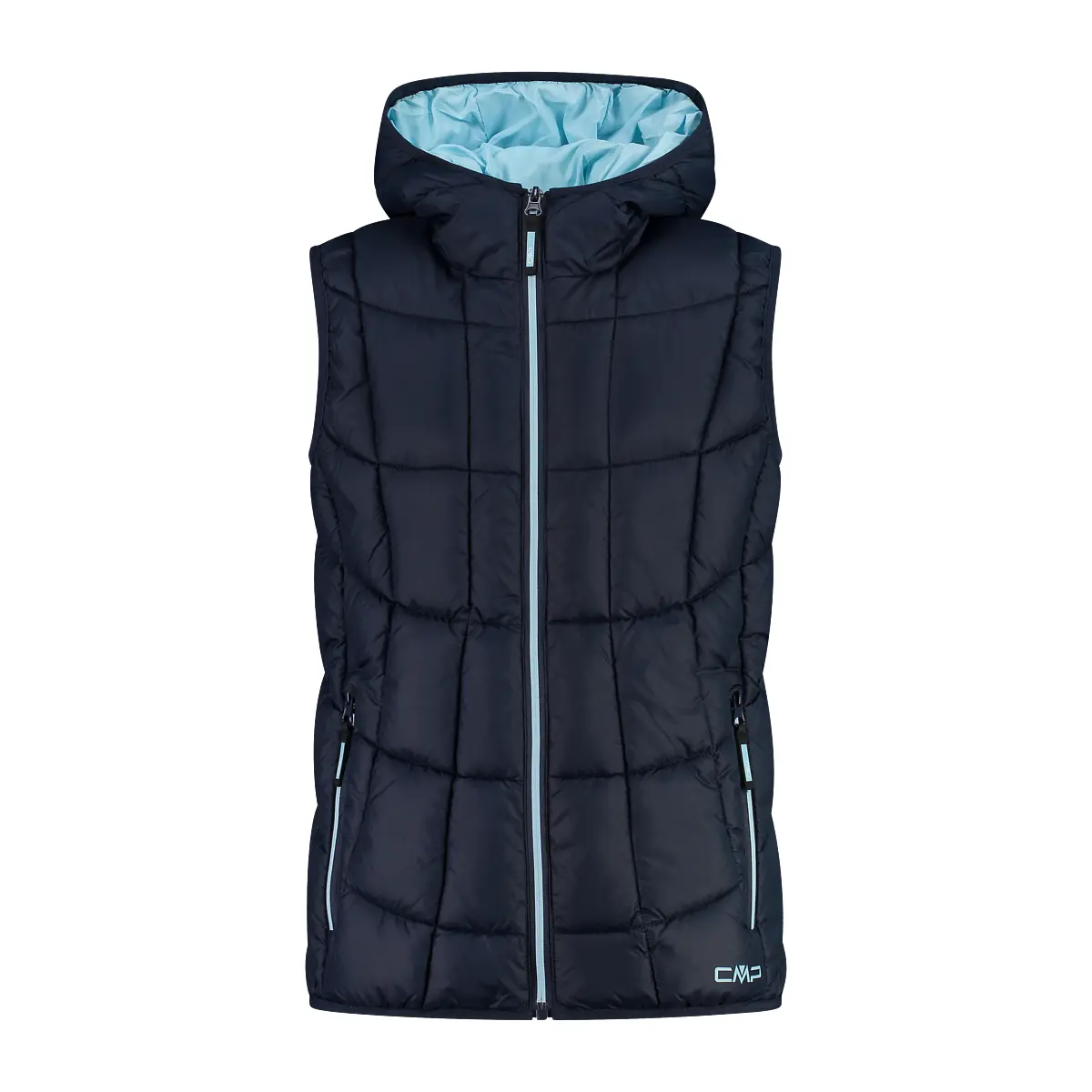 Girls' sleeveless hooded down jacket CMP