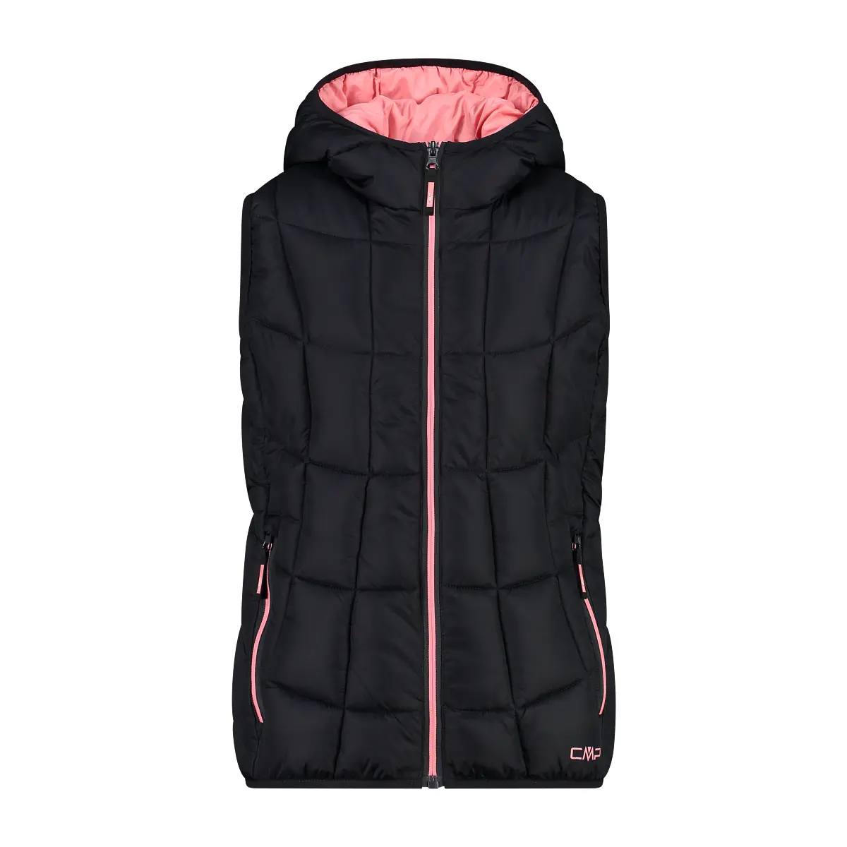 Cmp Girls Noir ' Sleeveless Hooded Down Jacket