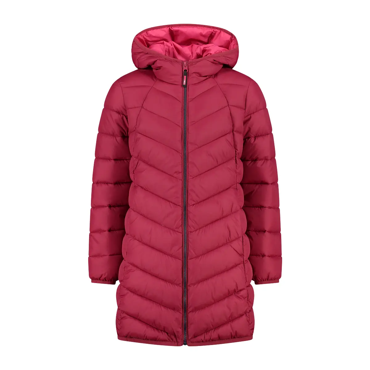 Cmp Girls Rouge Long Hooded Puffer Jacket For