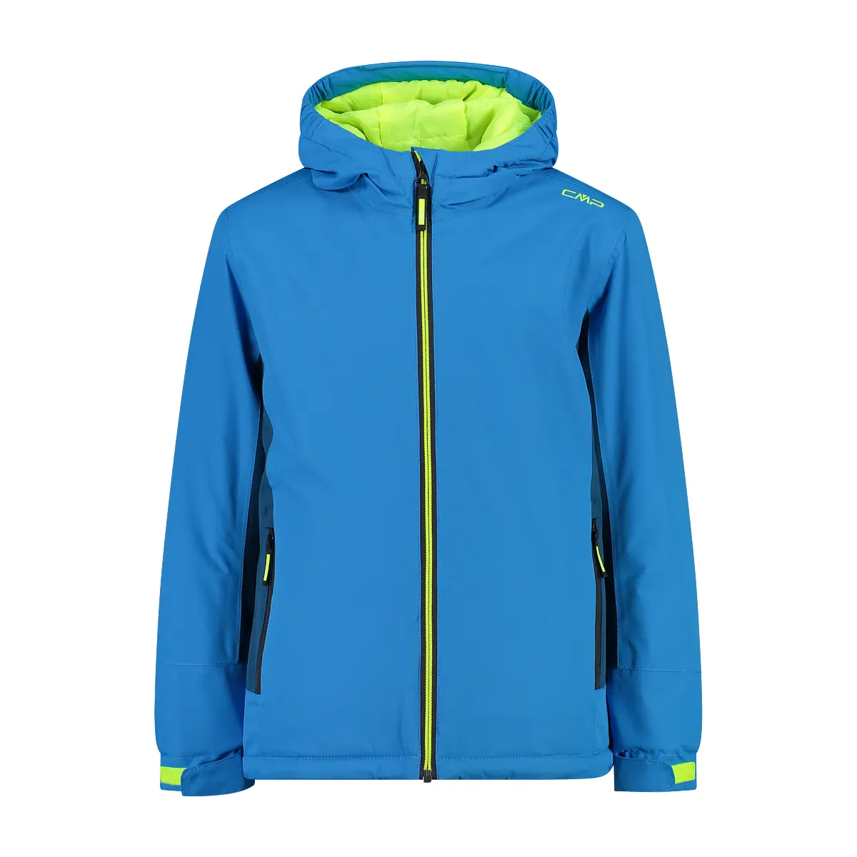 Cmp Men's Bleu Child Hooded Jacket Feel Warm Flat