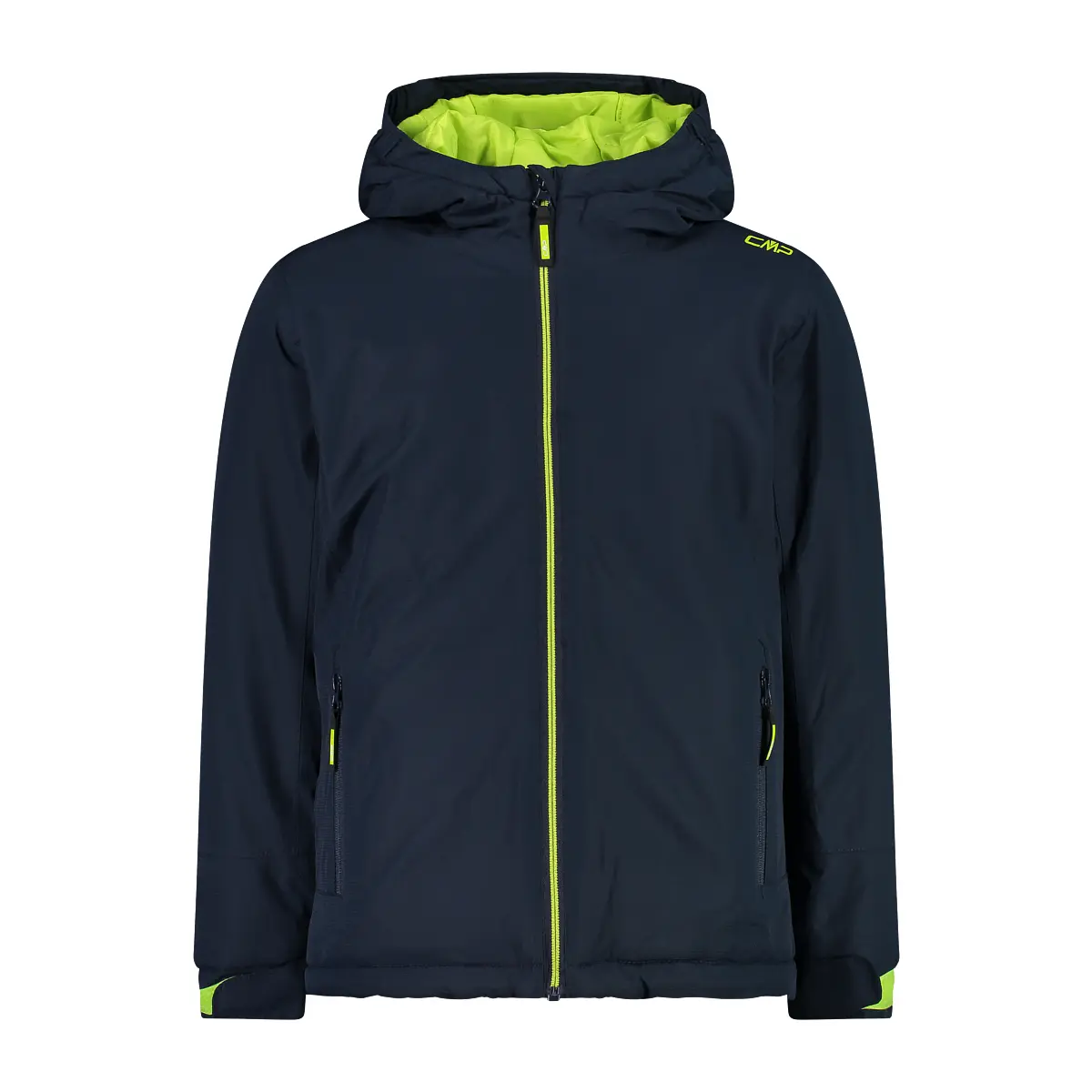 Cmp Men's Bleu Child Hooded Jacket Feel Warm Flat