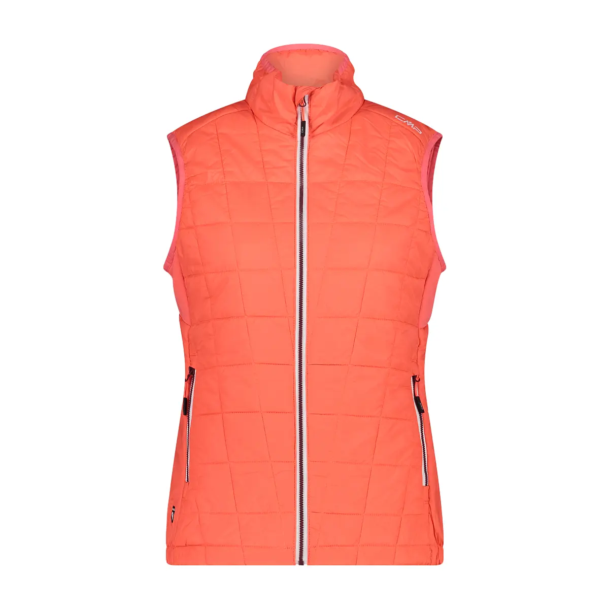 Cmp Women's Orange Sleeveless Down Jacket Unlimitech