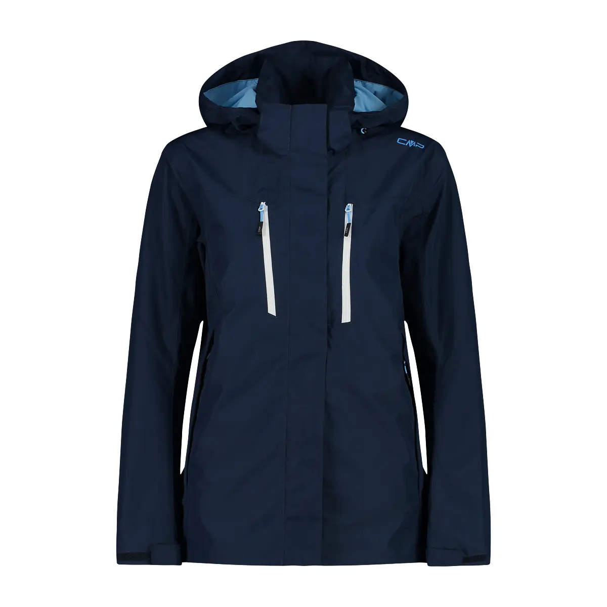 Damen Regenjacke mit Kapuze und Reißverschluss CMP