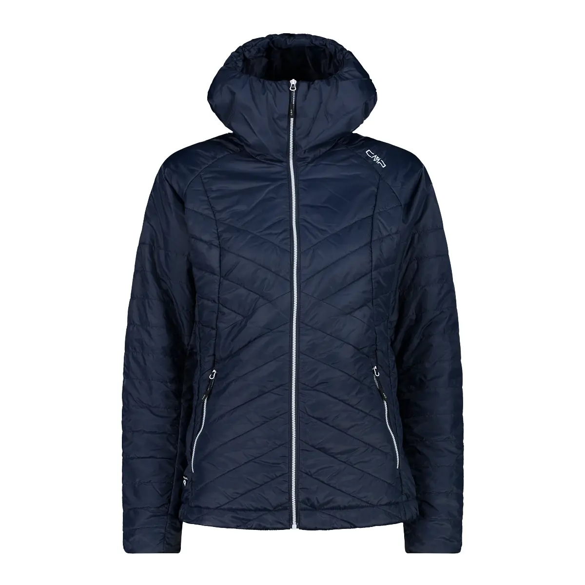 Cmp Bleu Daunenjacke Mit Kapuze, Frau