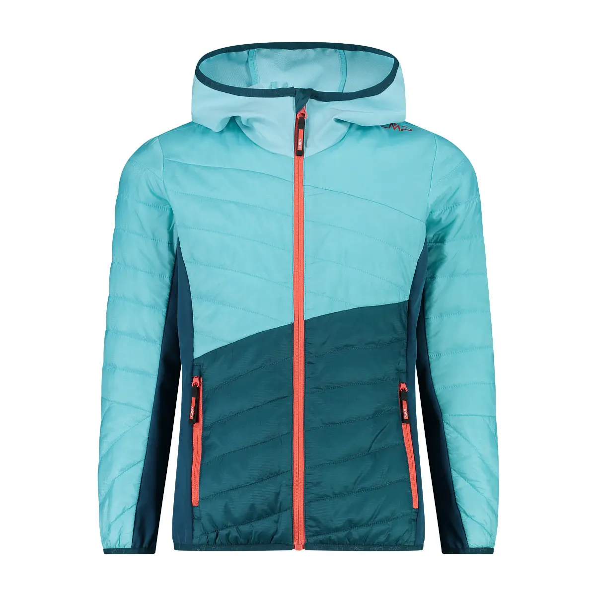 Mädchen Hybrid-Hybridjacke mit Kapuze CMP