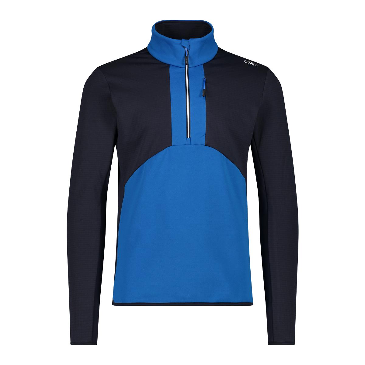 Felpa con colletto canadese a mezza zip CMP