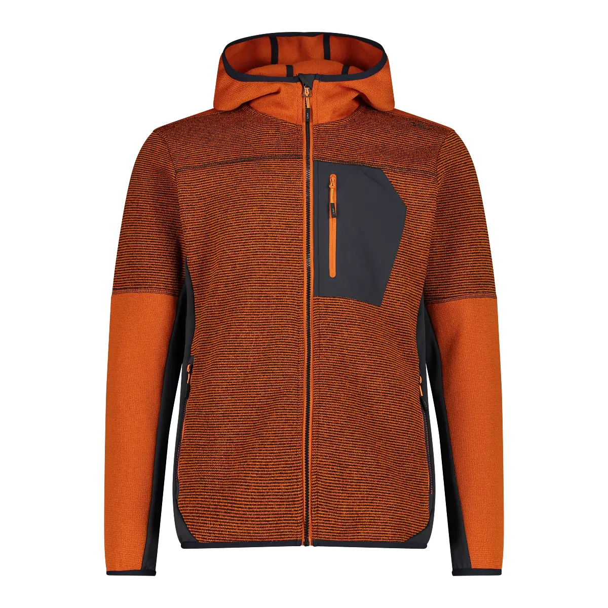 Cmp Men's Orange Hooded Jacket