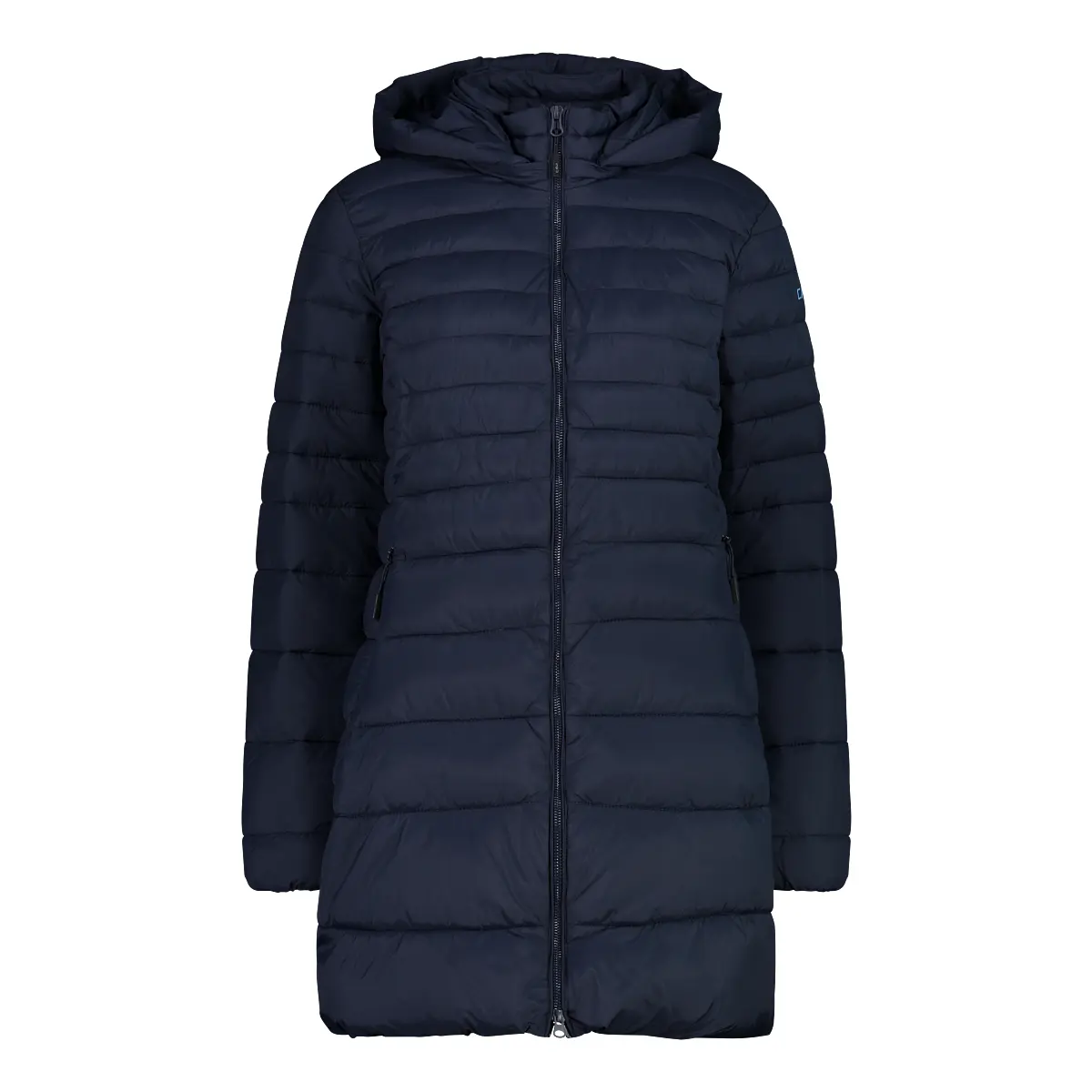 Damen lange Steppjacke mit Kapuze CMP Snaps