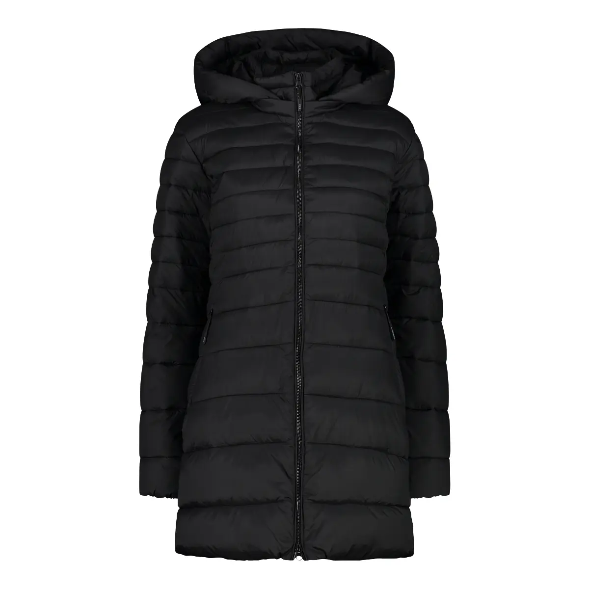 Damen lange Steppjacke mit Kapuze CMP Snaps