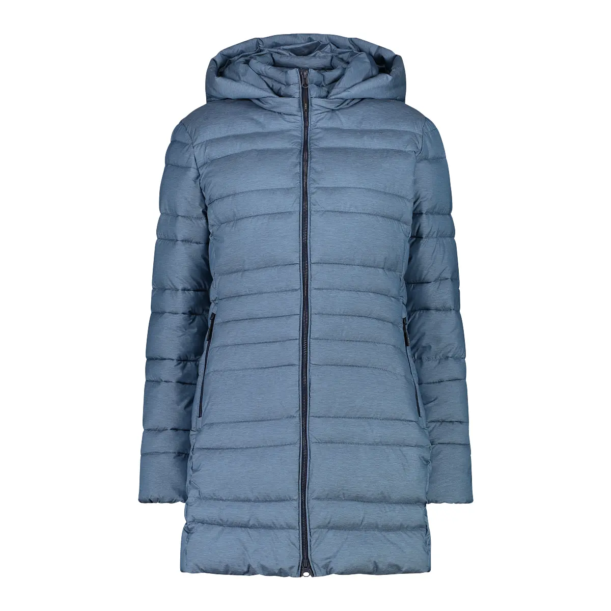 Damen lange Steppjacke mit Kapuze CMP Snaps
