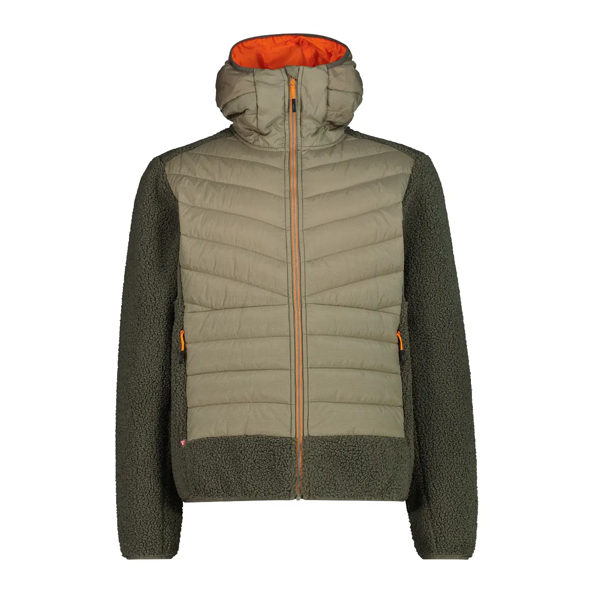 Cmp Men's Vert Hybrid Hooded Puffer Jacket