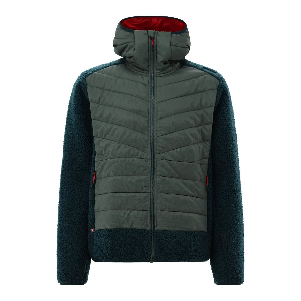 Cmp Men's Vert Hybrid Hooded Puffer Jacket