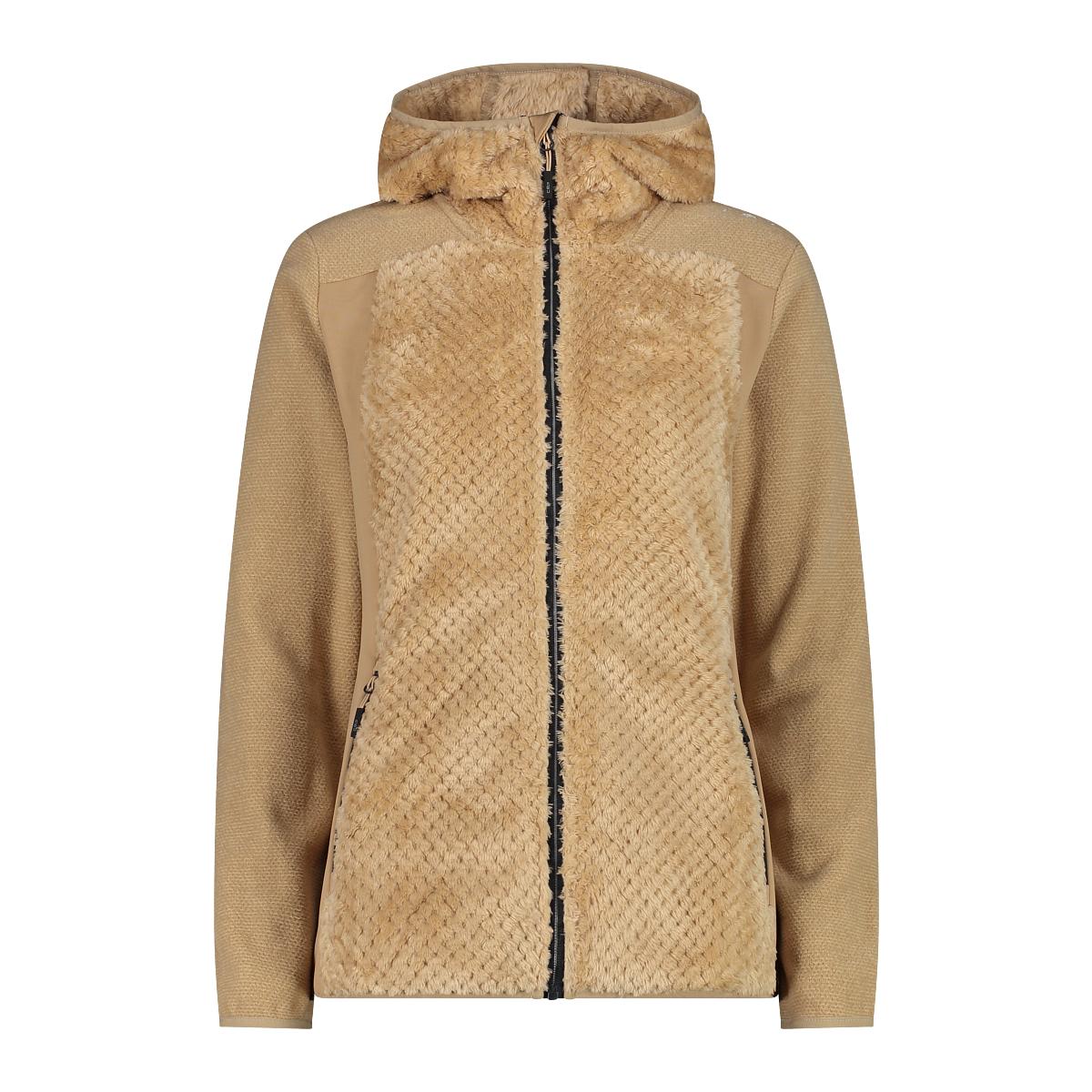 Dames fleece met vaste capuchon CMP