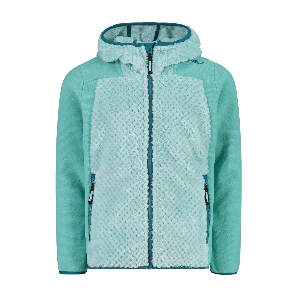 Mädchen Fleecejacke mit Kapuze und Reißverschluss CMP
