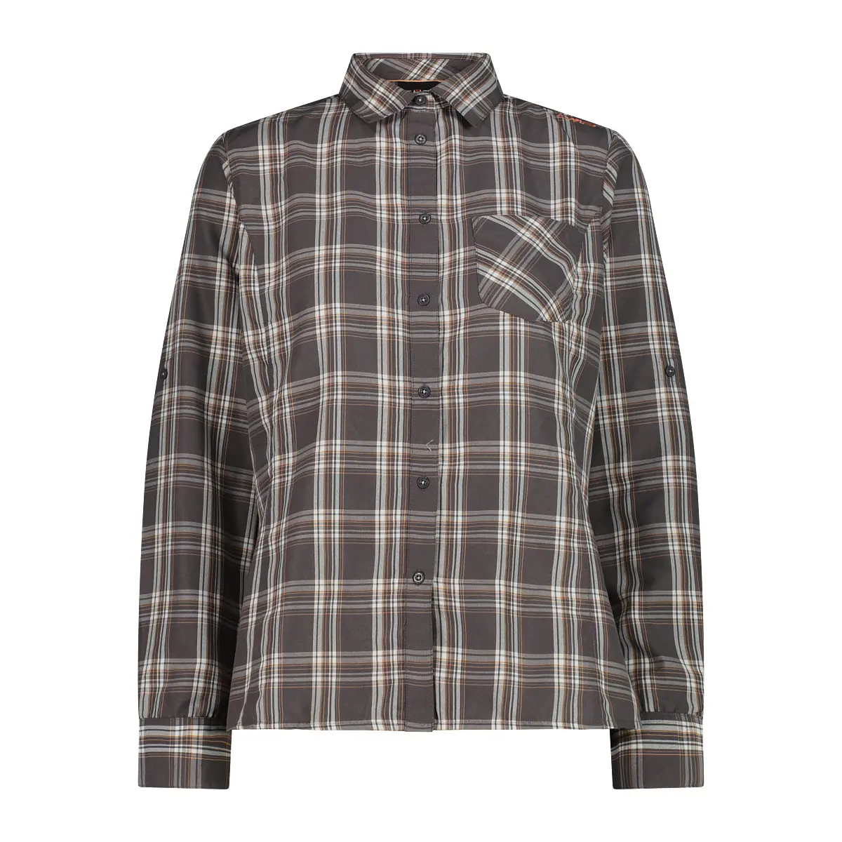 Cmp Women's Gris Checked Long-Sleeve Shirt For