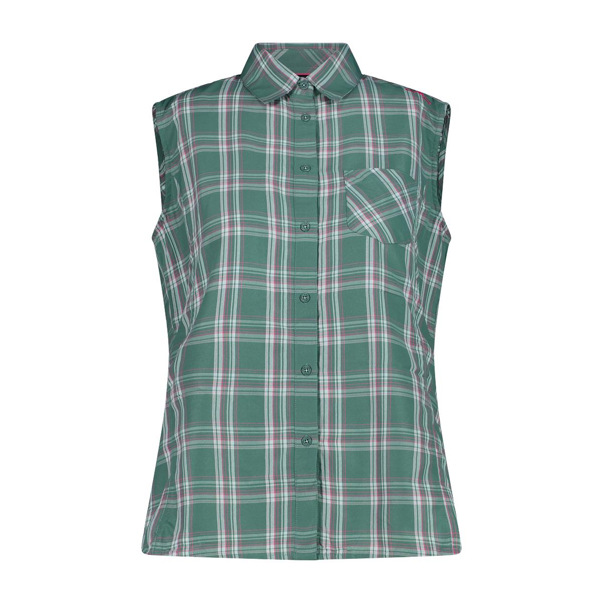 Camicia a quadri senza maniche donna CMP