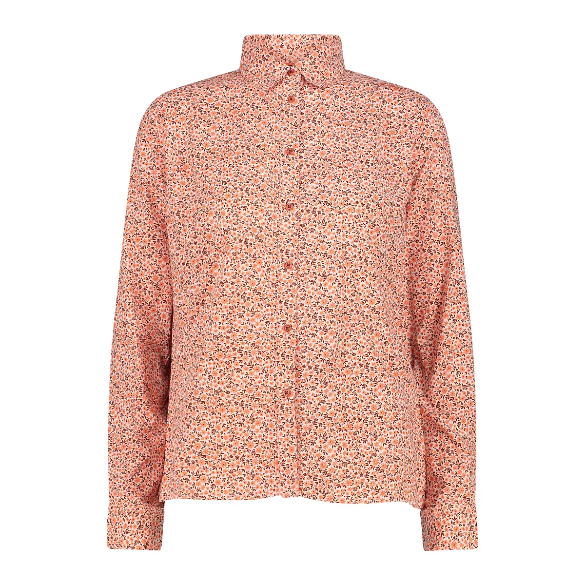 Cmp Oranje Damesblouse Met Lange Mouwen En Print