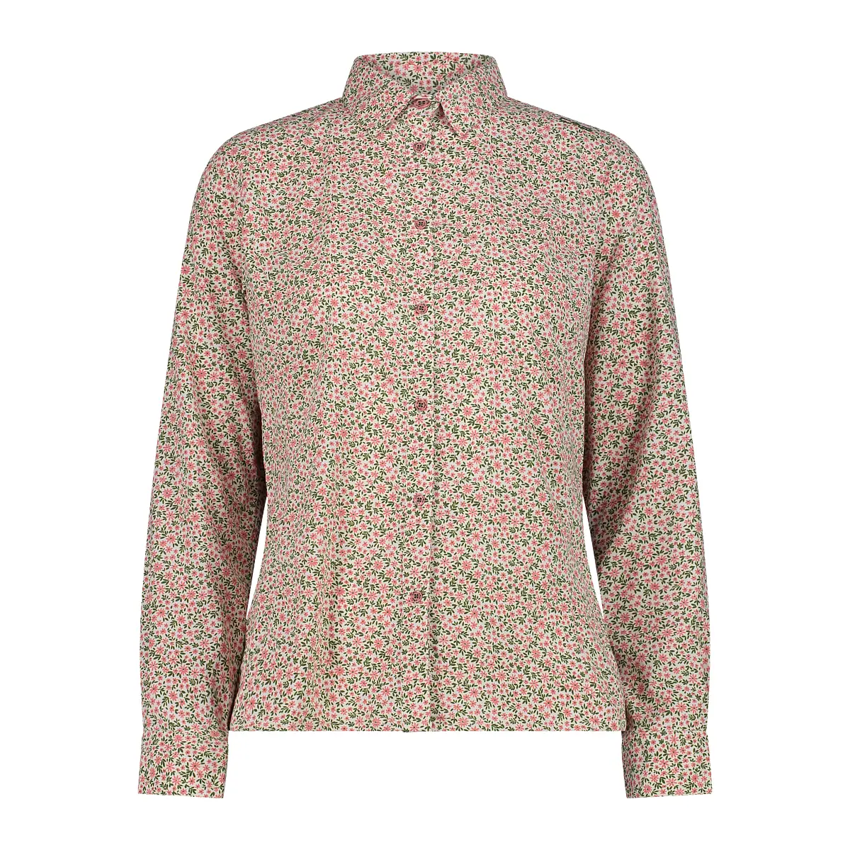 Cmp Beige Damesblouse Met Lange Mouwen En Print