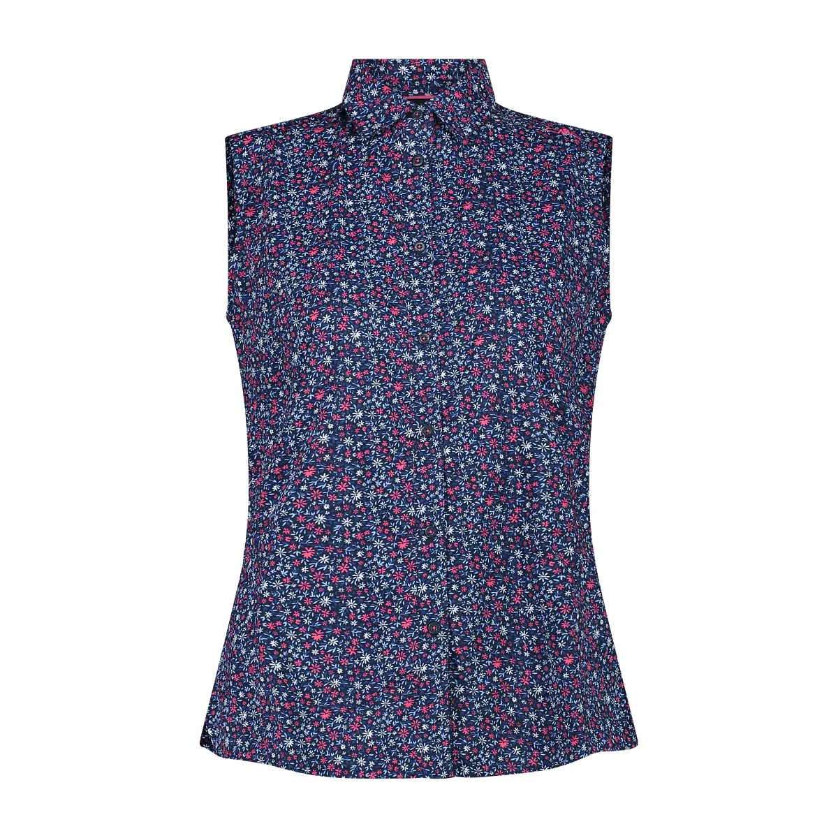 Cmp Women's Bleu Floral Print Sleeveless Shirt