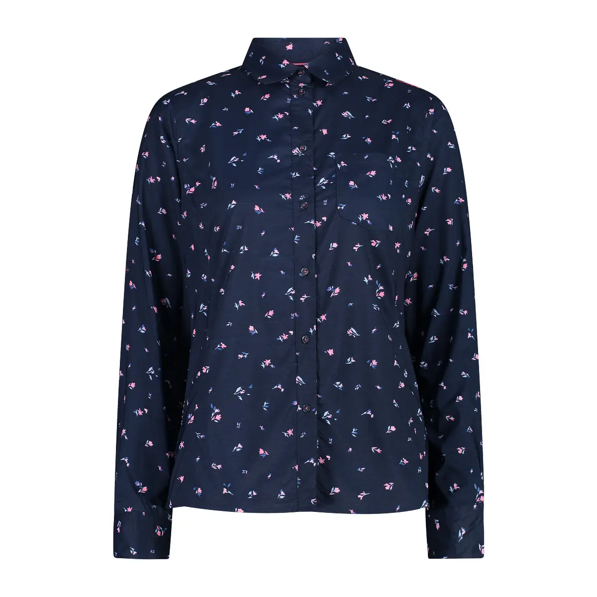 Cmp Mujer Bleu Camiseta De Manga Larga De