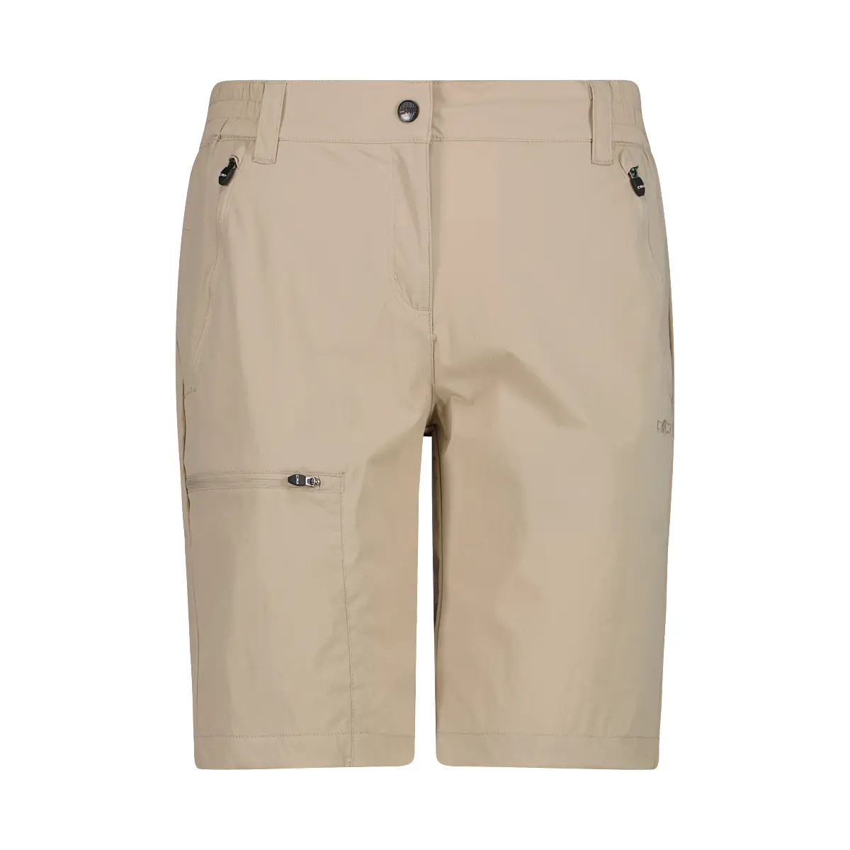 Cmp Mujer Beige Bermudas De